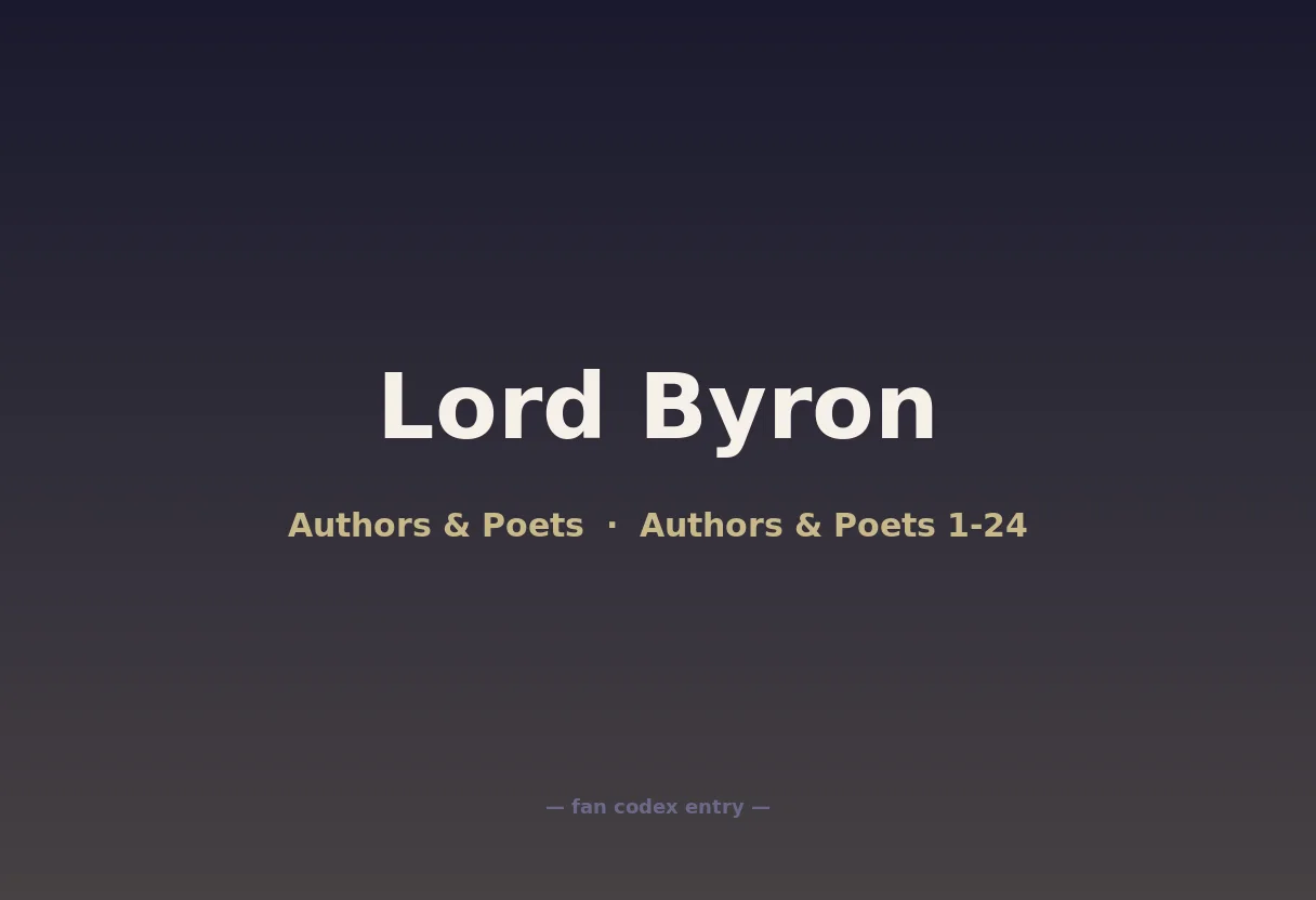 Lord Byron