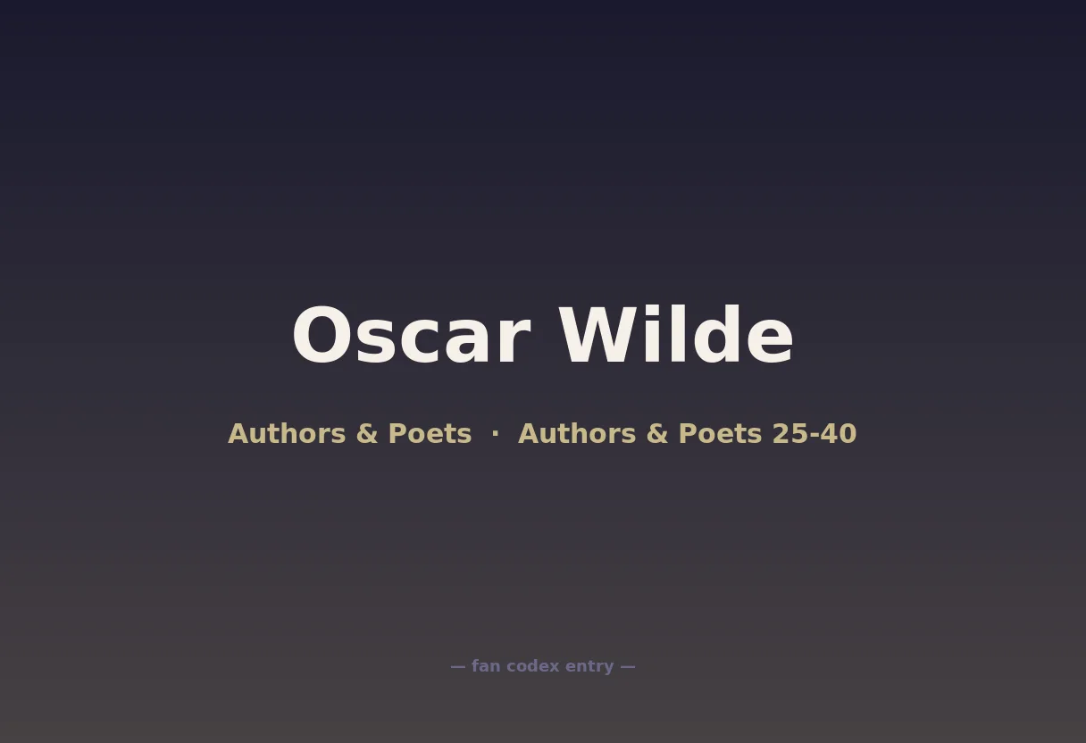 Oscar Wilde