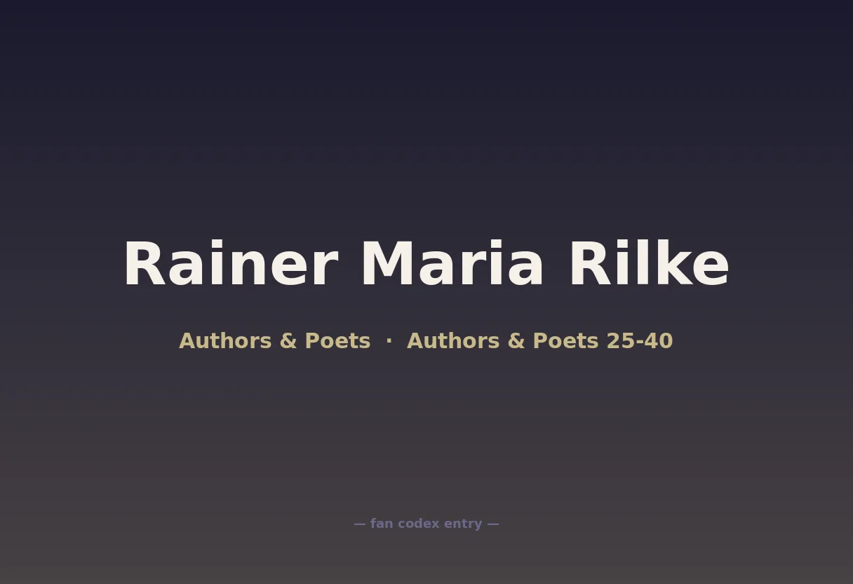 Rainer Maria Rilke